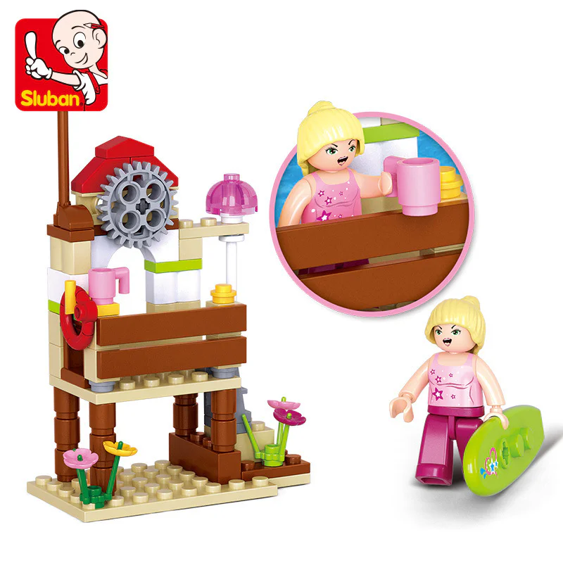 Dolphin Bay Pink Dreams: A funny board 小鲁班 Sluban M38-B0601 image 2