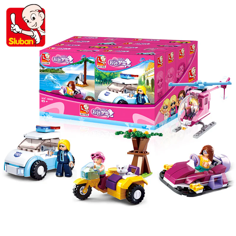 Hainan Bay Pink Dream: Boat Types 4 Varieties 小鲁班 Sluban M38-B0600A image 1