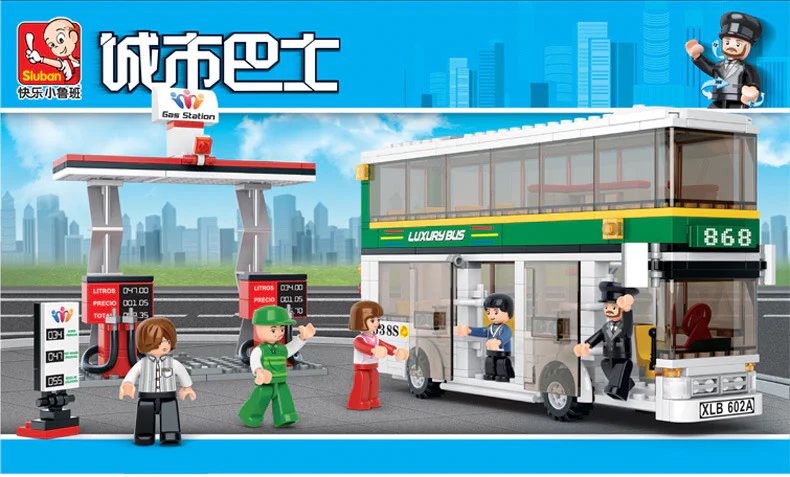 Urban buses: two-storey minibuses 小鲁班 Sluban M38-B0331 image 2