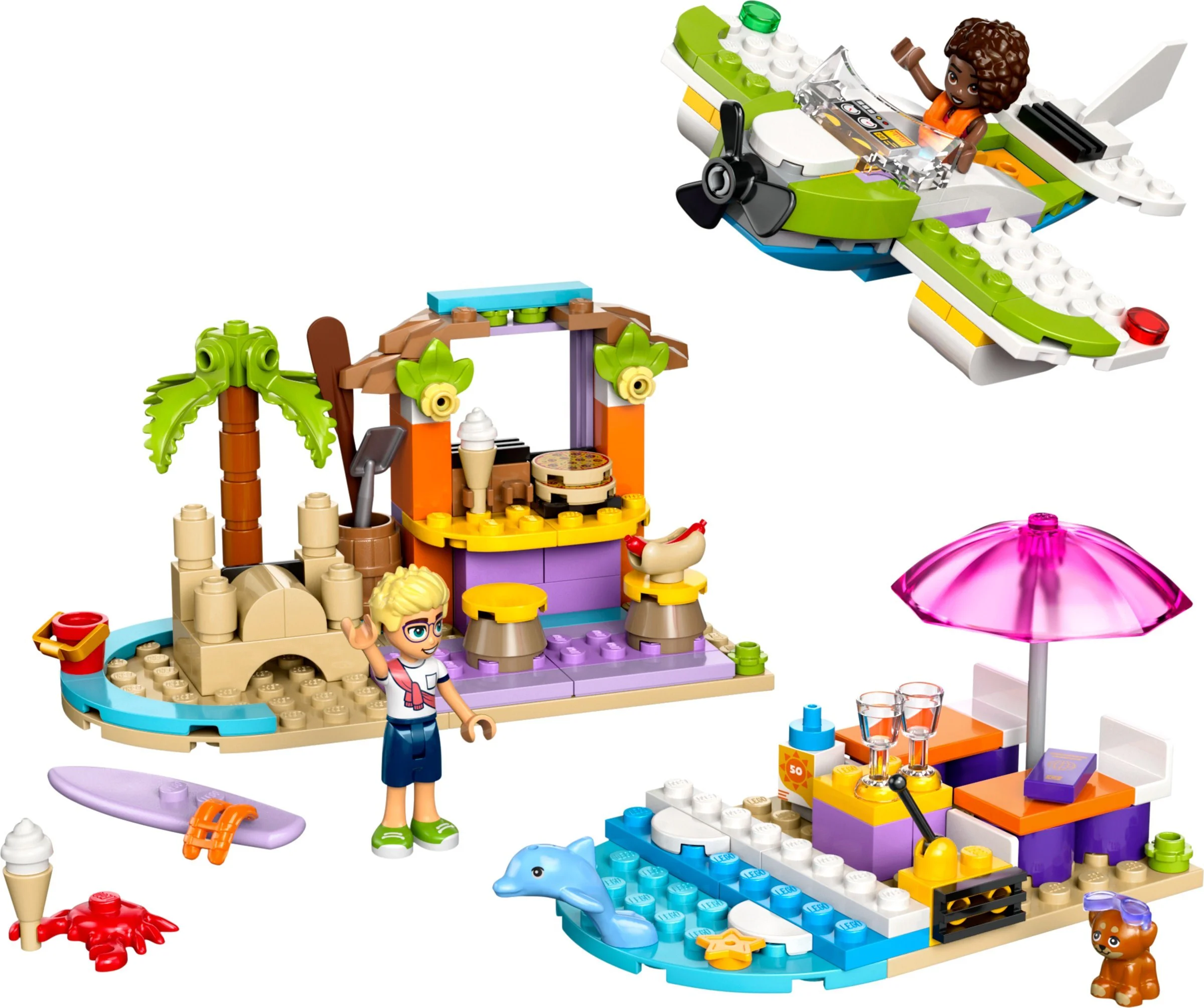 Beautiful beach and traveler box 乐高 LEGO 42672