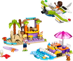 Beautiful beach and traveler box