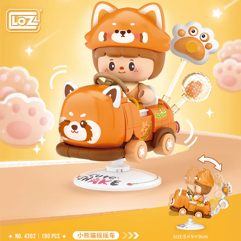 ♪ Little panda shakes ♪ 俐智LOZ 4302