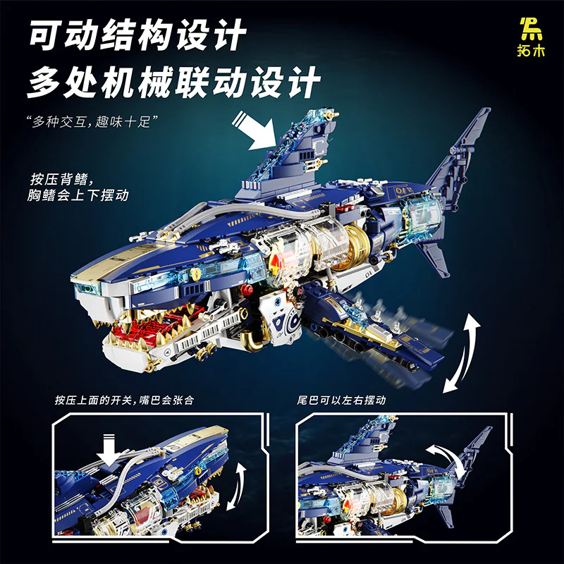 Deep-sea mechanical sharks T2017 image 4