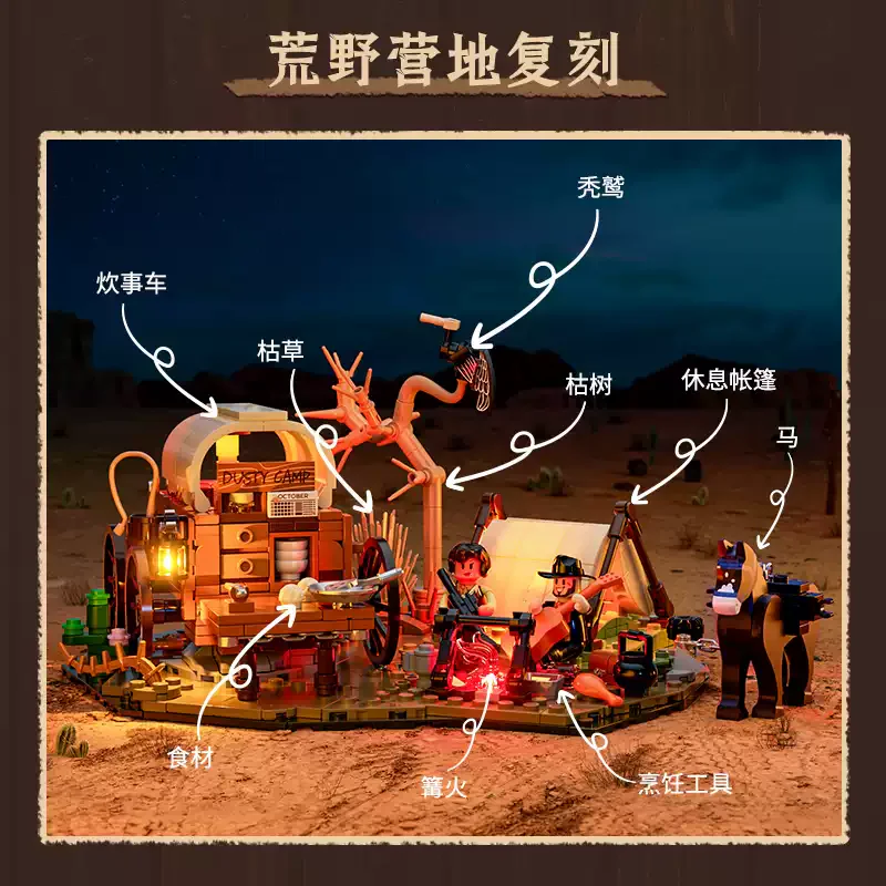 West: Cowboy camp Amazing Brick F9076 image 1