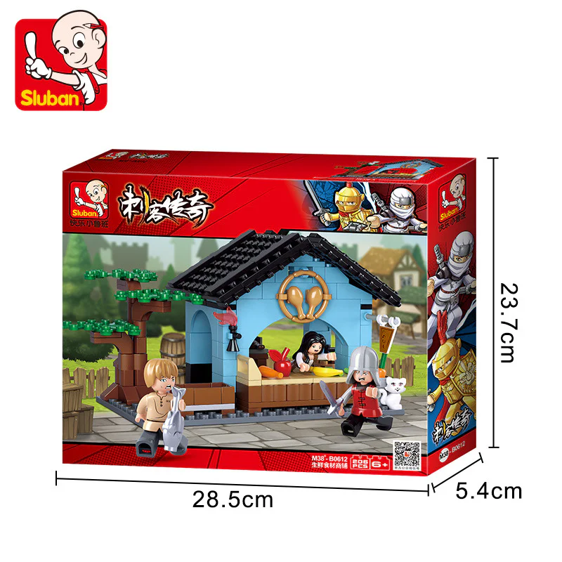 The Legend of Assassins: Fresh food stores 小鲁班 Sluban M38-B0612 image 2
