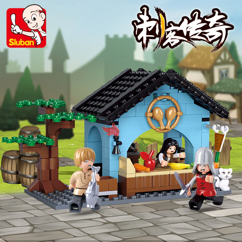 The Legend of Assassins: Fresh food stores 小鲁班 Sluban M38-B0612 image 3