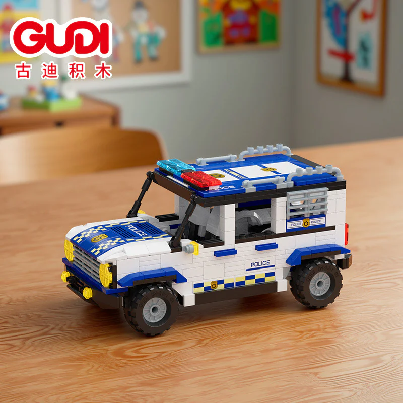 Police Land Cruiser, eight in one 古迪 GUDI 40101 image 4