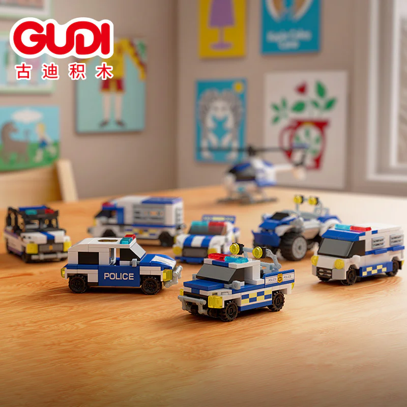 Police Land Cruiser, eight in one 古迪 GUDI 40101 image 5