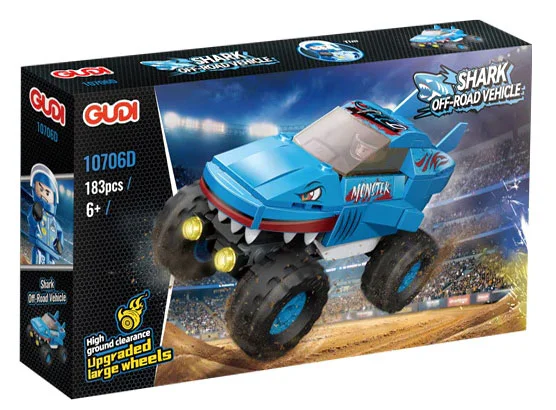 Beast Land Cruiser, section 4. Dinosaurs, dragons, hounds, sharks 古迪 GUDI 10706C image 4