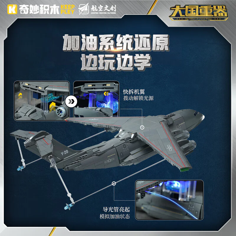 Heavy vehicles in large countries: oil-20 transport aircraft 1:90 启蒙 QMAN/ENLIGHTEN/Keeppley 23034 image 3