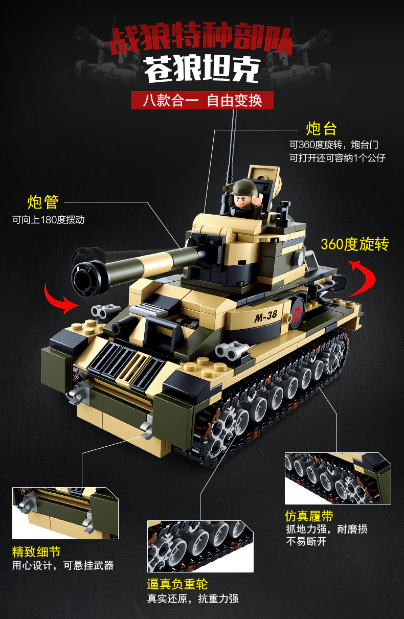 Special Task Force: Eight-Combination Wolf Brigade 小鲁班 Sluban M38-B0588 image 9