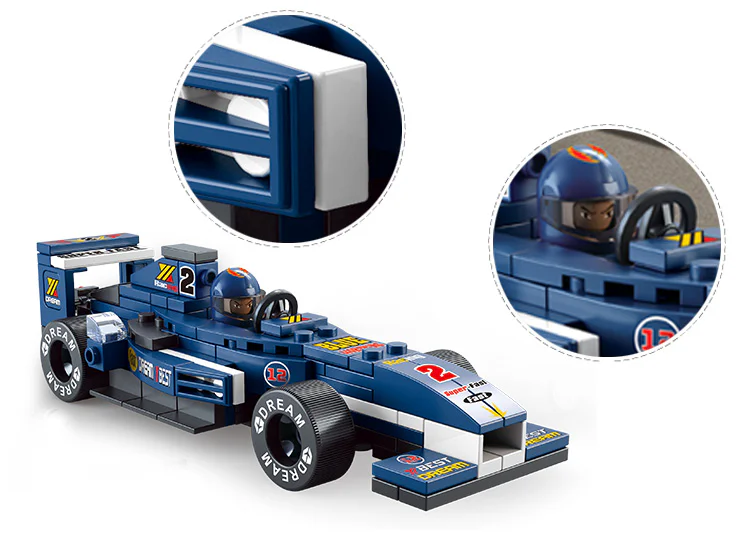 EQUATOR II: F1 BLUE LIGHT 1:32 小鲁班 Sluban M38-B0351 image 1