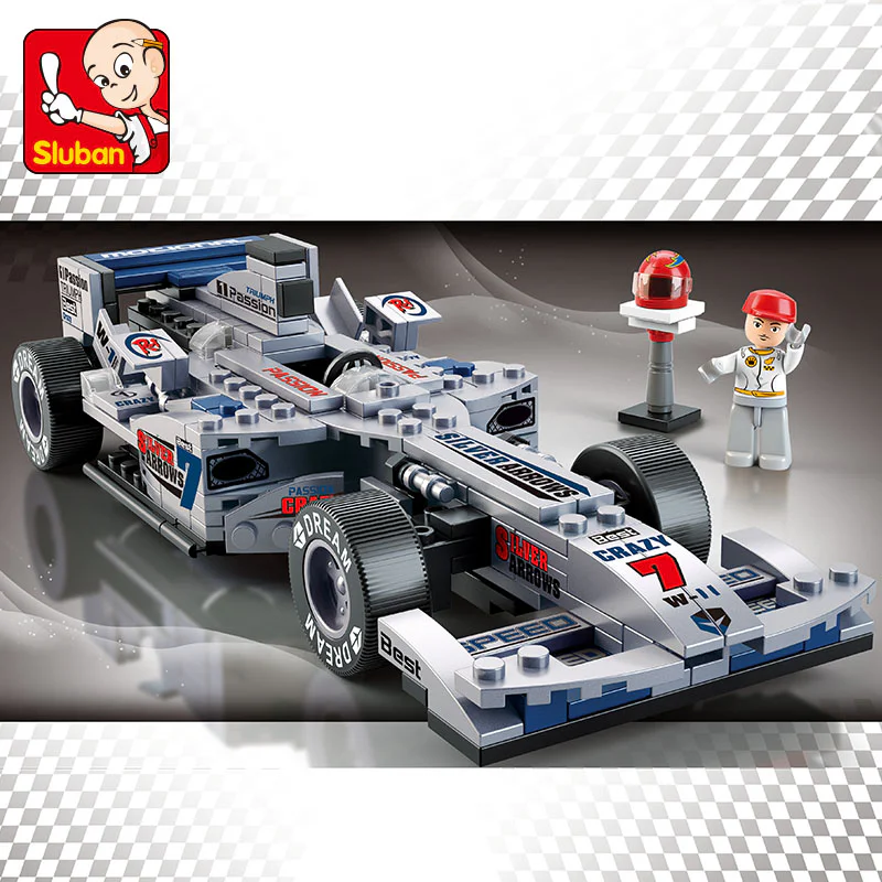 EQUATOR II: SILVER ARROW F1 RACE 1:24 小鲁班 Sluban M38-B0352