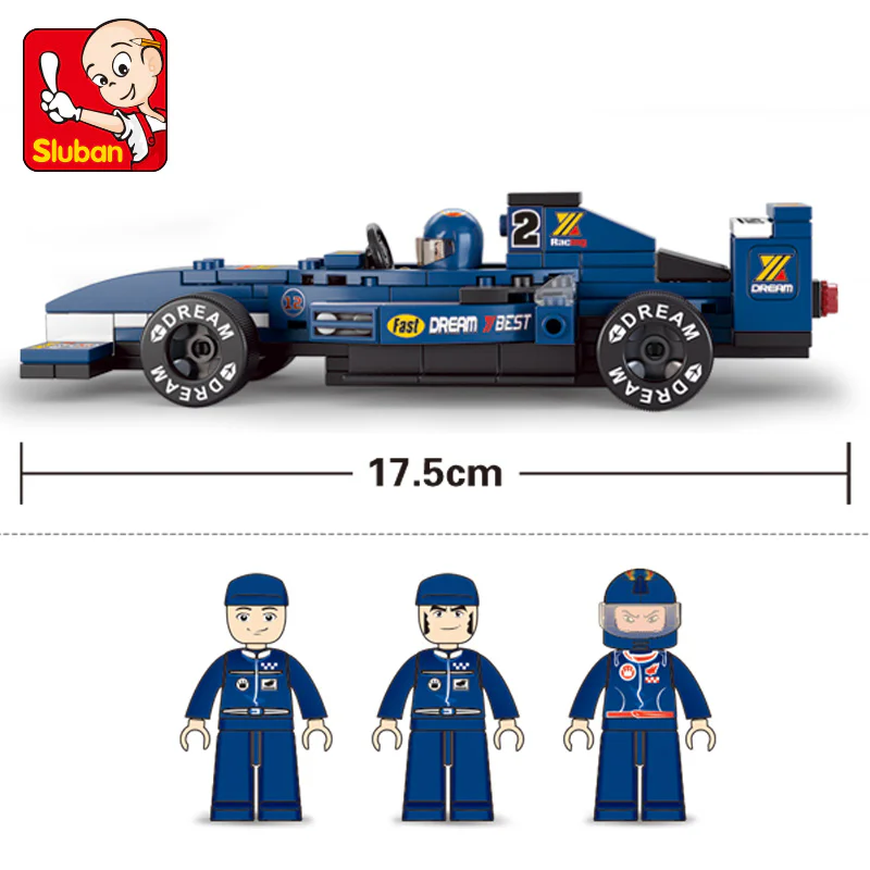 EQUATOR II: F1 BLUE LIGHT 1:32 小鲁班 Sluban M38-B0351 image 3