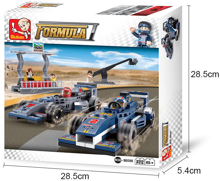 Formula Racing II: F1 Car Team 小鲁班 Sluban M38-B0355 image 3