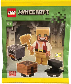 Hero with Crafting Table, Furnace and Anvil