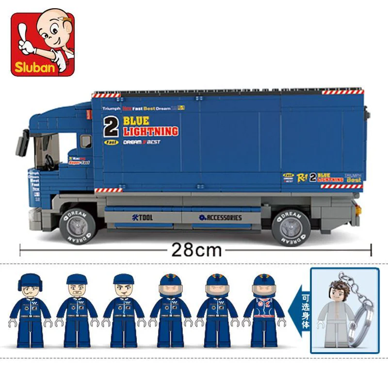 EQUATION RACE II: BULL F1 CARRIER 小鲁班 Sluban M38-B0357 image 1
