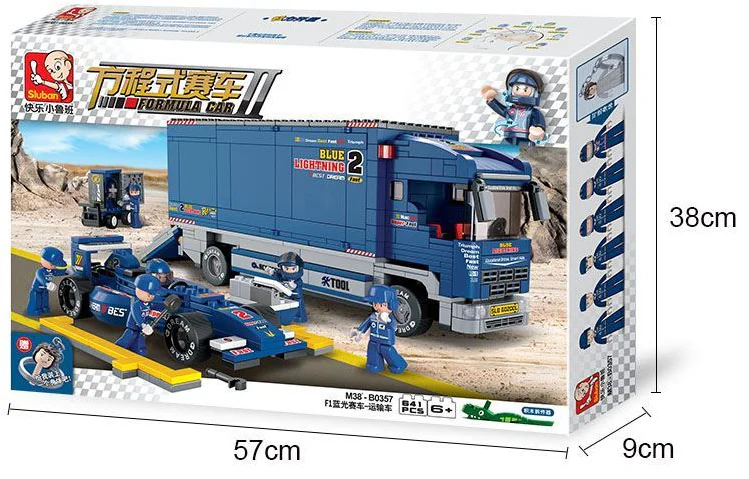 EQUATION RACE II: BULL F1 CARRIER 小鲁班 Sluban M38-B0357 image 3