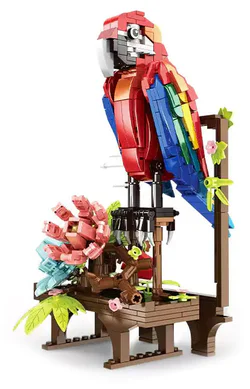 The parrot, the chameleon, the crab