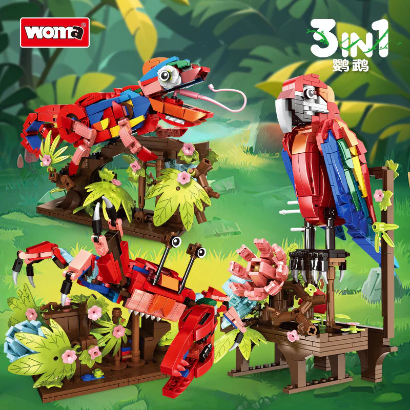 The parrot, the chameleon, the crab 沃马动漫 WOMA 19064 image 2
