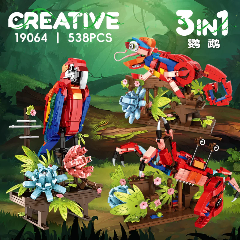 The parrot, the chameleon, the crab 沃马动漫 WOMA 19064 image 6