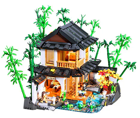 Retro-houses: bamboowood huts Amazing Brick L9075