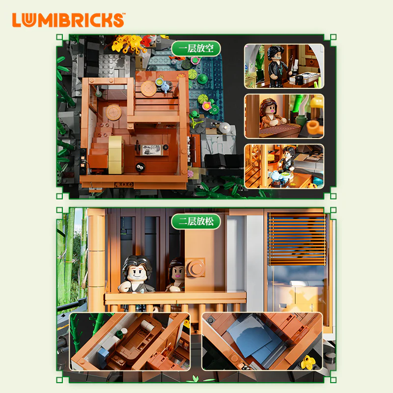 Retro-houses: bamboowood huts Amazing Brick L9075 image 2
