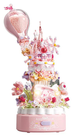 "Pretty love, confess to balloon eight music box."