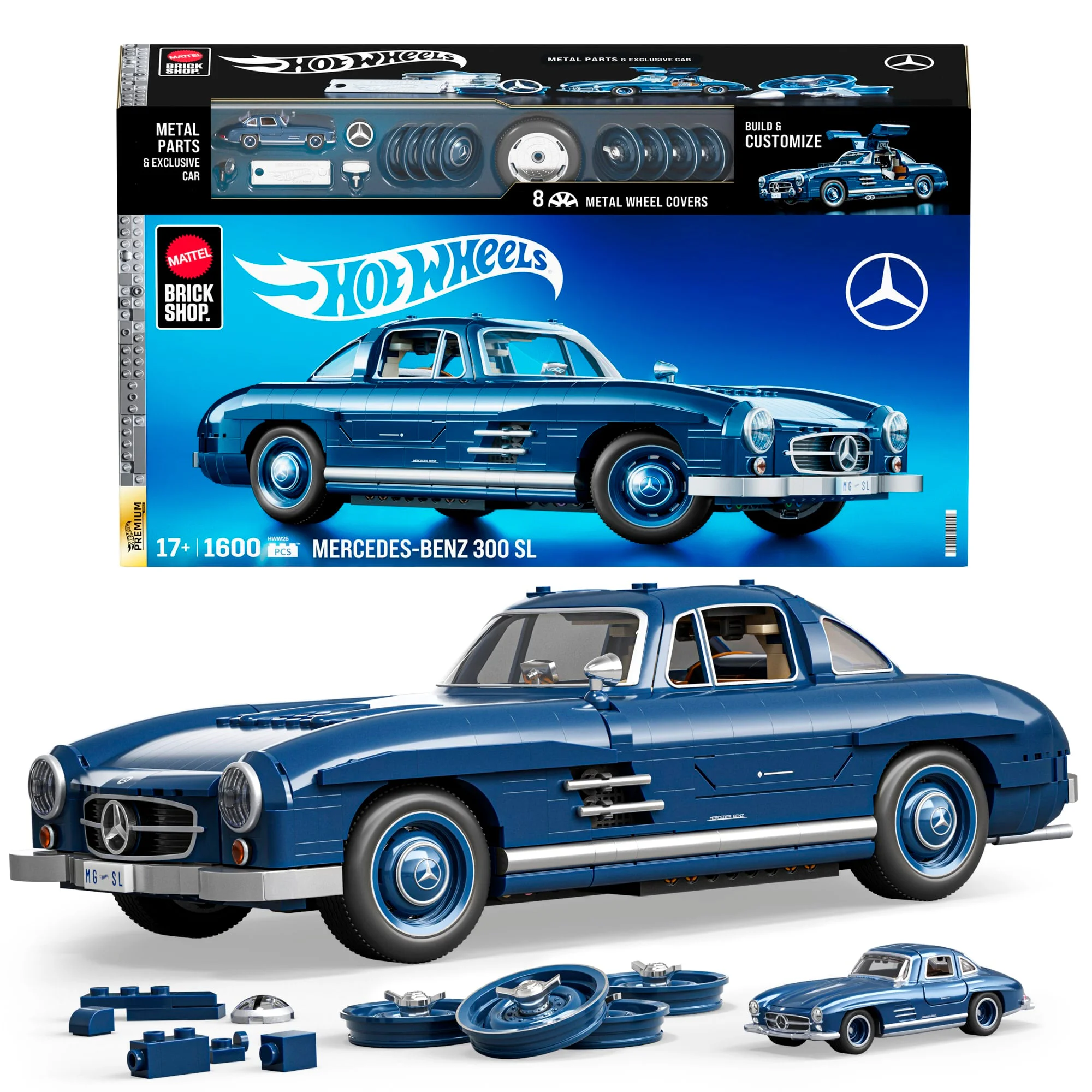 Premium Class Wind and Fire Wheel Benz 300SL 1:12 美家宝/美高 MegaBloks HWW25