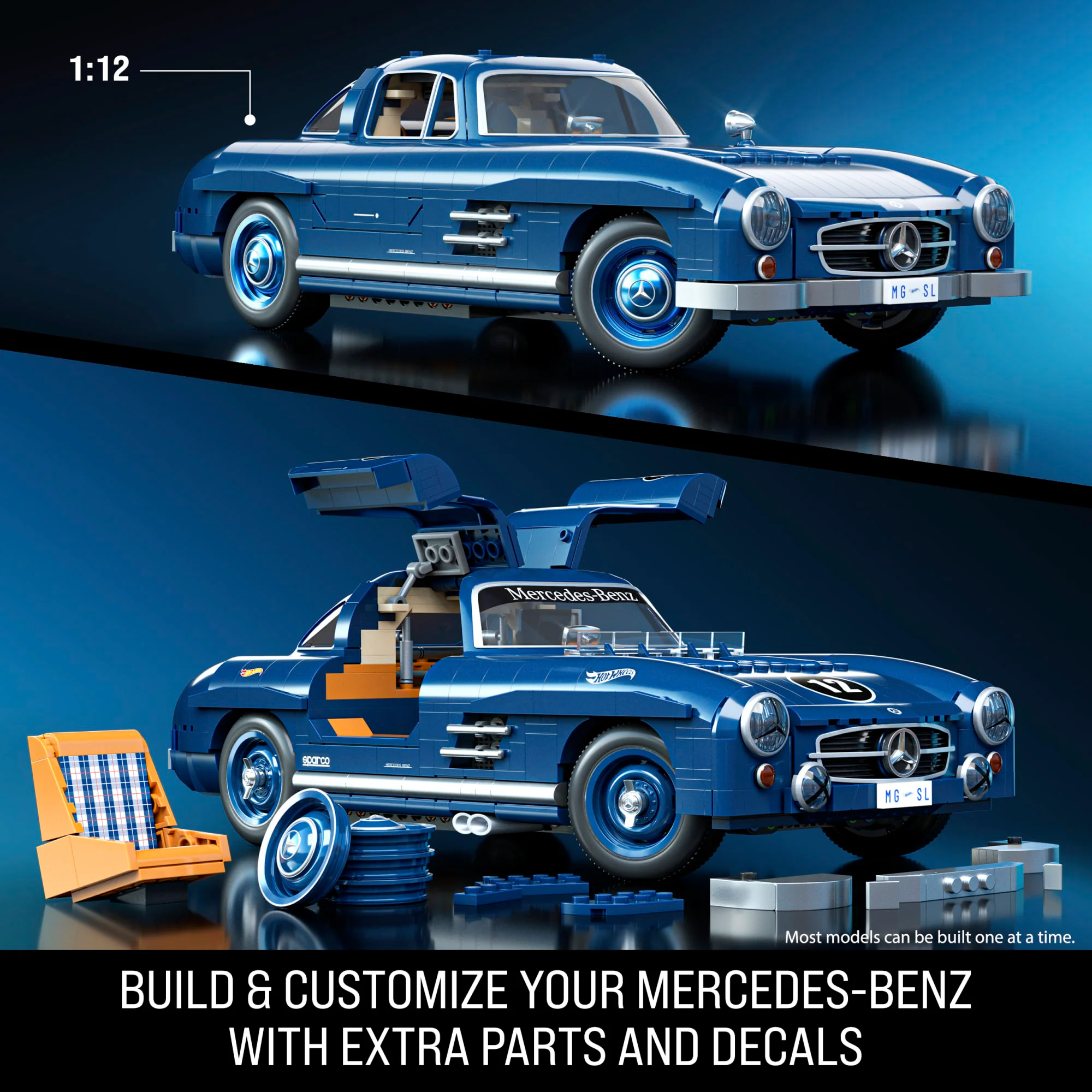 Premium Class Wind and Fire Wheel Benz 300SL 1:12 美家宝/美高 MegaBloks HWW25 image 2