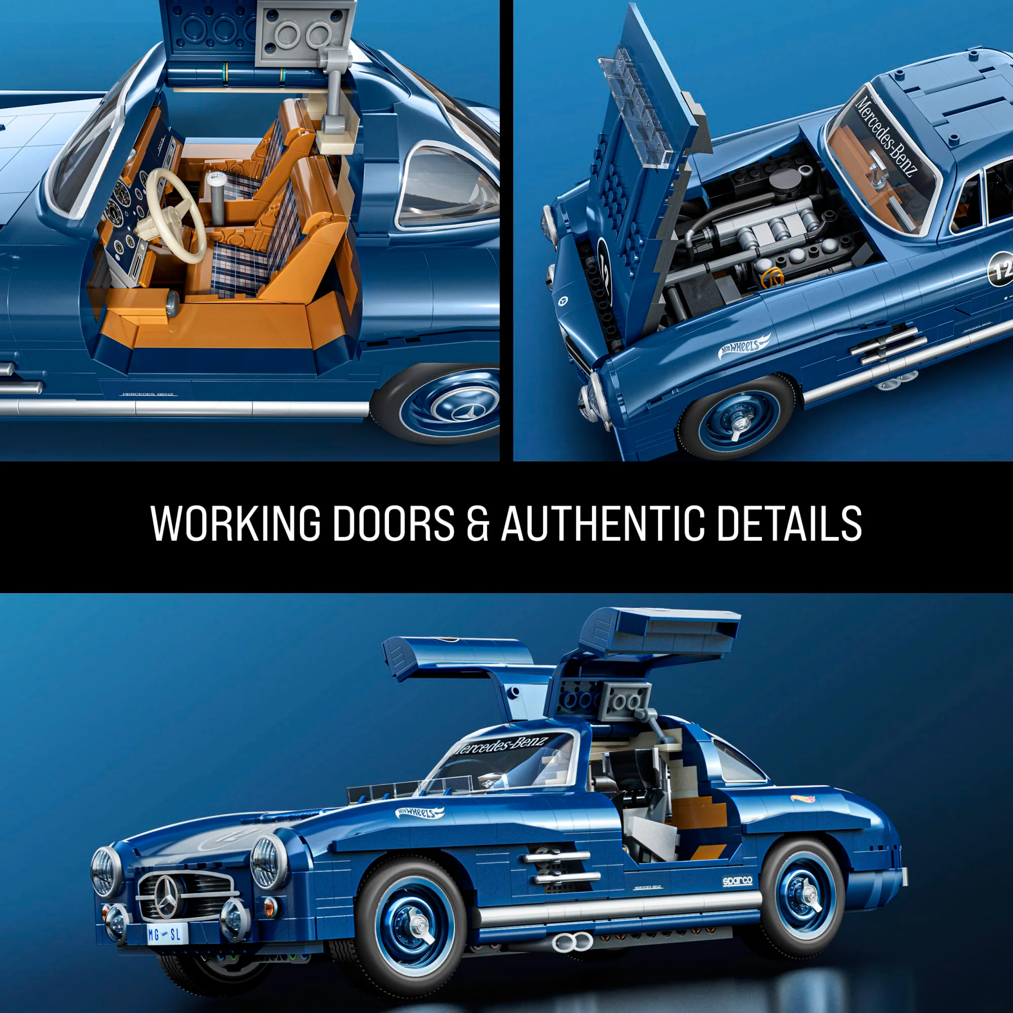 Premium Class Wind and Fire Wheel Benz 300SL 1:12 美家宝/美高 MegaBloks HWW25 image 5