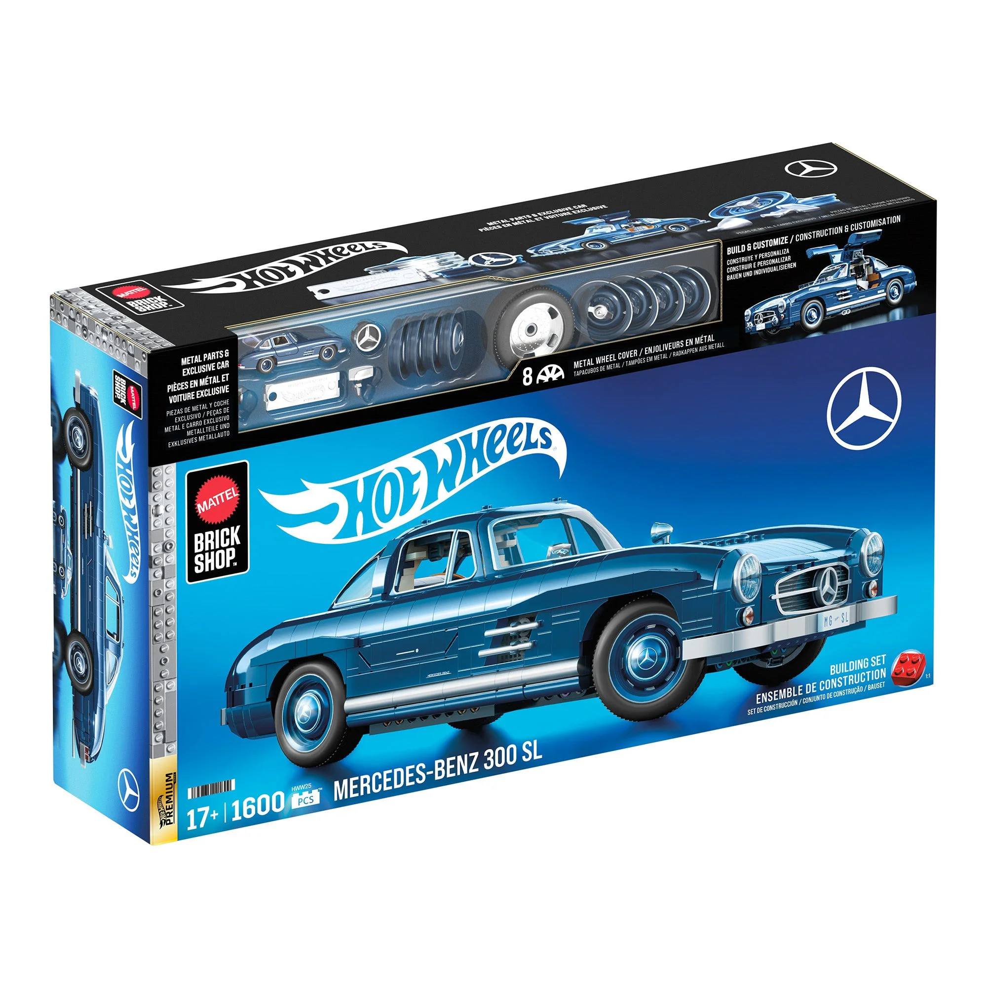 Premium Class Wind and Fire Wheel Benz 300SL 1:12 美家宝/美高 MegaBloks HWW25 image 7