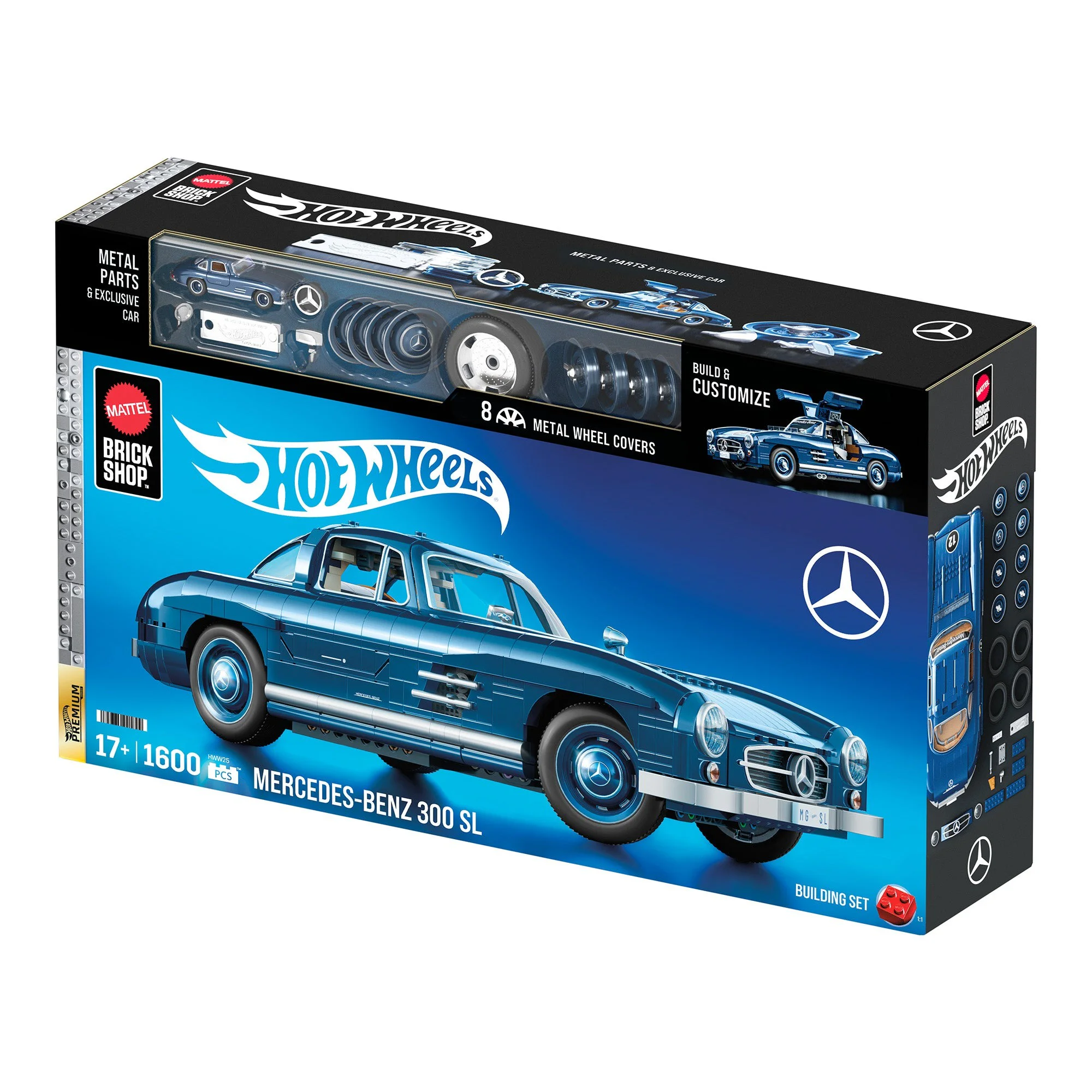 Premium Class Wind and Fire Wheel Benz 300SL 1:12 美家宝/美高 MegaBloks HWW25 image 8