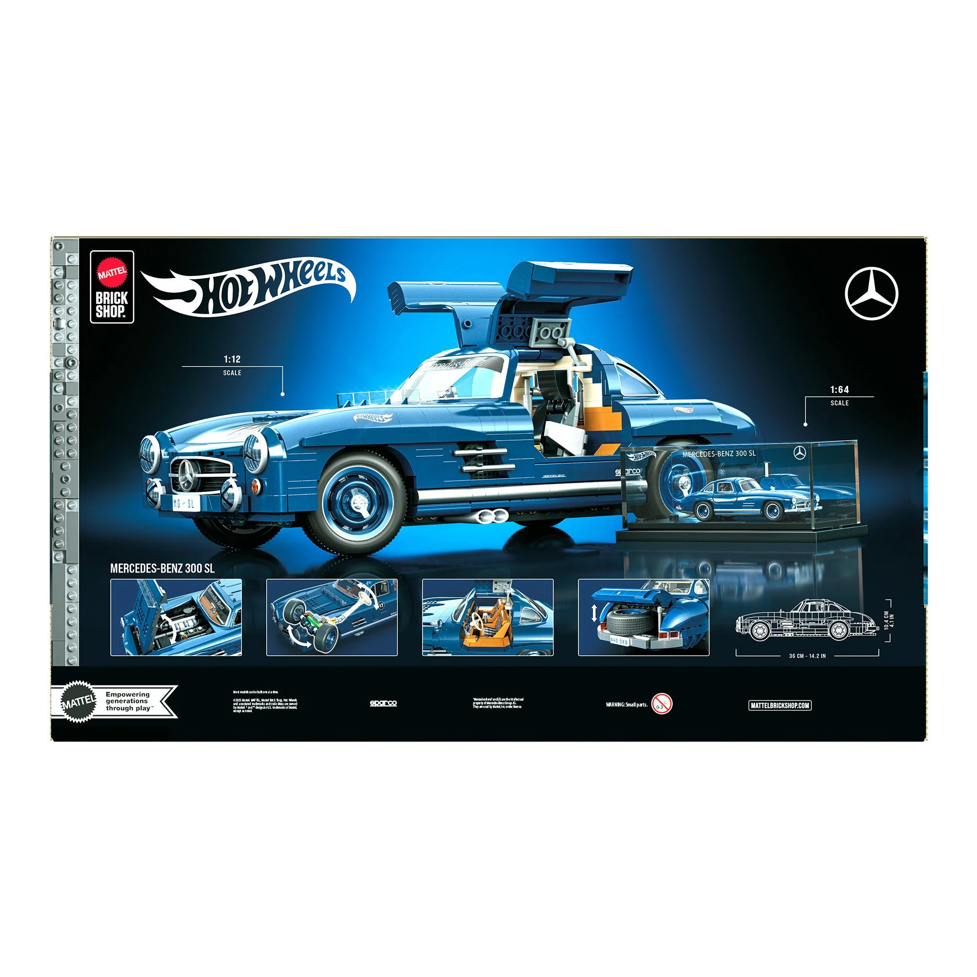 Premium Class Wind and Fire Wheel Benz 300SL 1:12 美家宝/美高 MegaBloks HWW25 image 9
