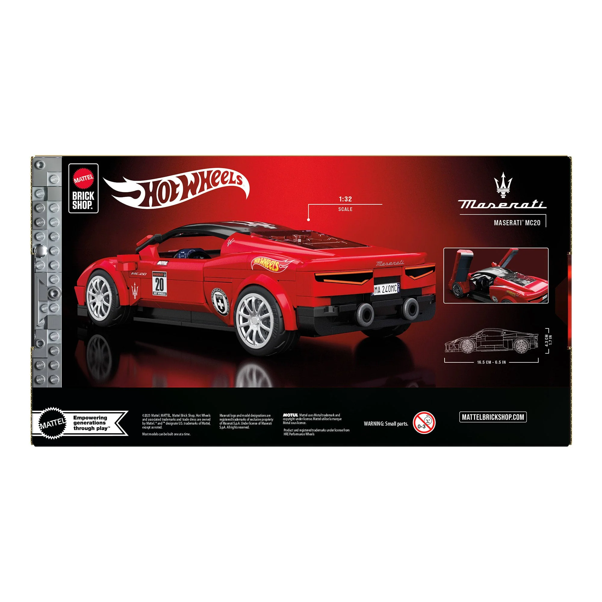 Sped Class, Wind and Fire Wheel, Maserati MC20 1:32 美家宝/美高 MegaBloks JFR90 image 8