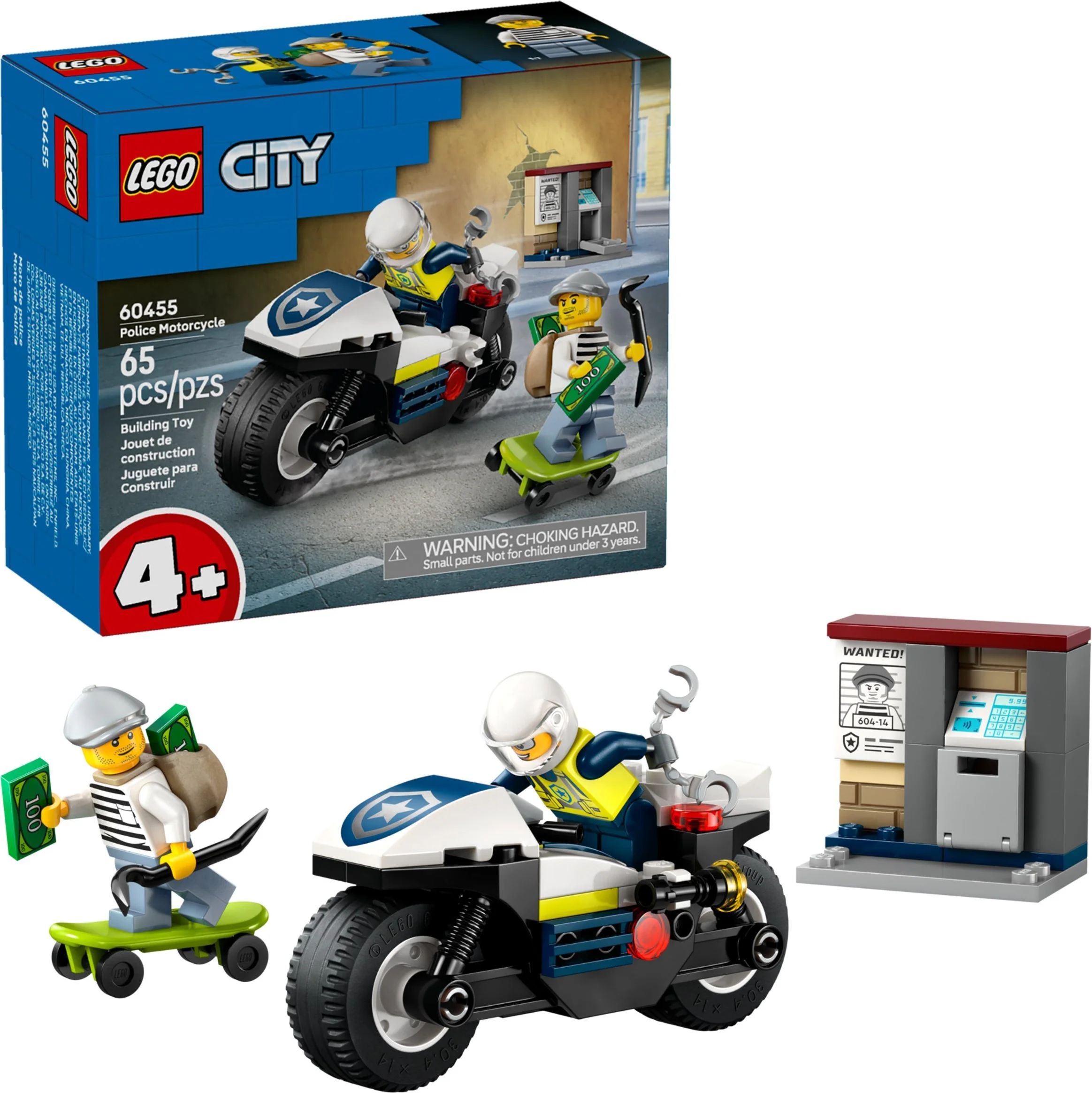 Police motorcycle 乐高 LEGO 60455 image 1