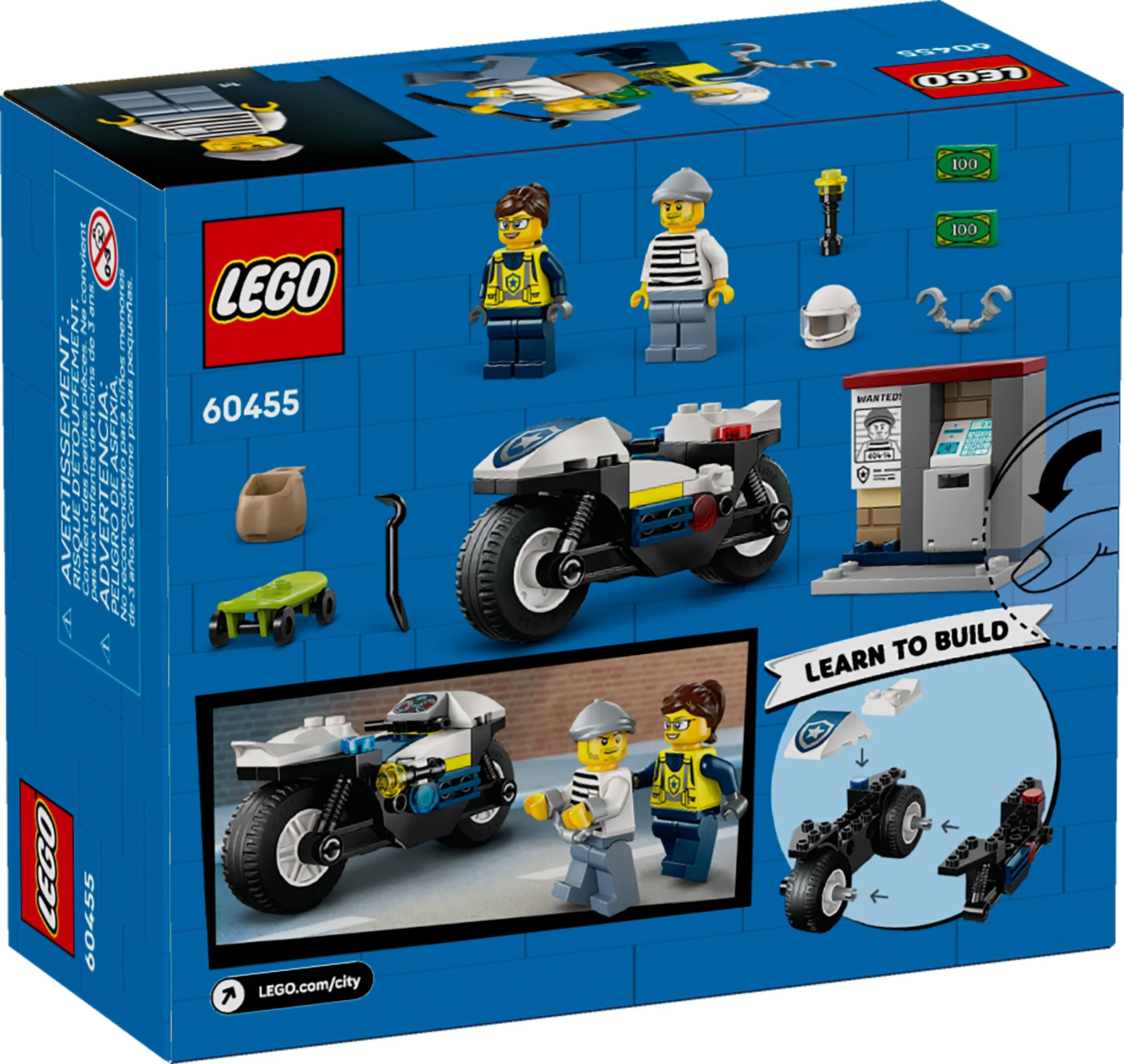 Police motorcycle 乐高 LEGO 60455 image 2