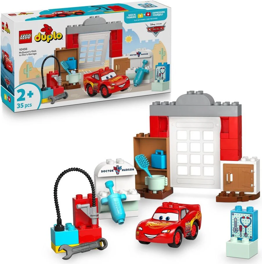 McQueen visited the doctor's garage 乐高 LEGO 10456