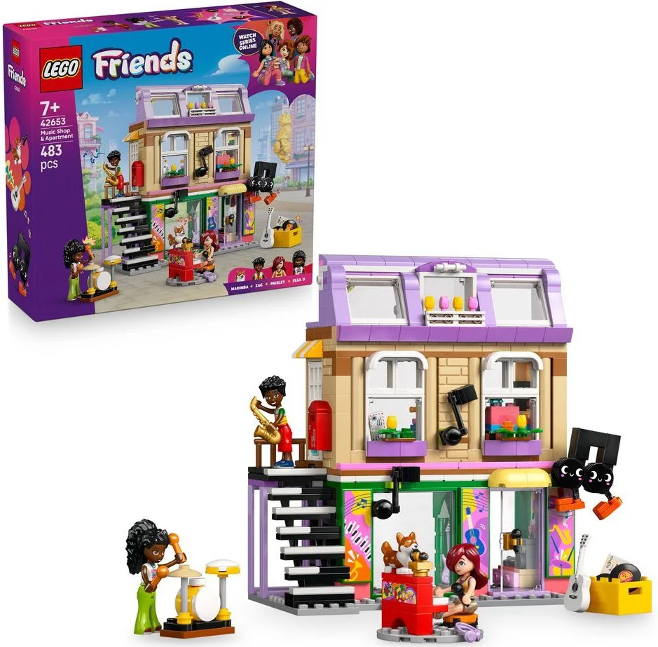 Music stores and apartments 乐高 LEGO 42653