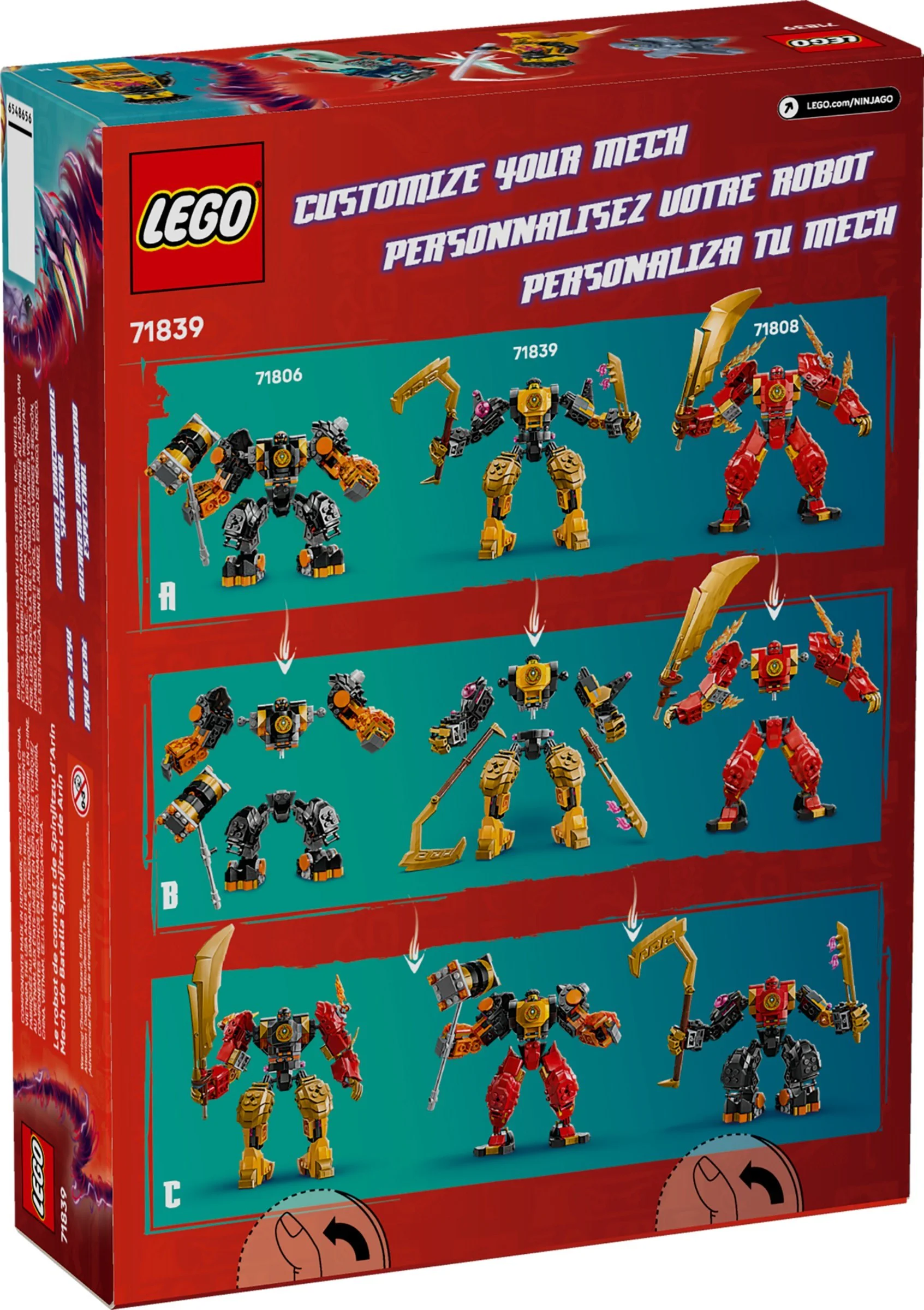 Arin's Spinjitzu Battle Mech 乐高 LEGO 71839 image 2
