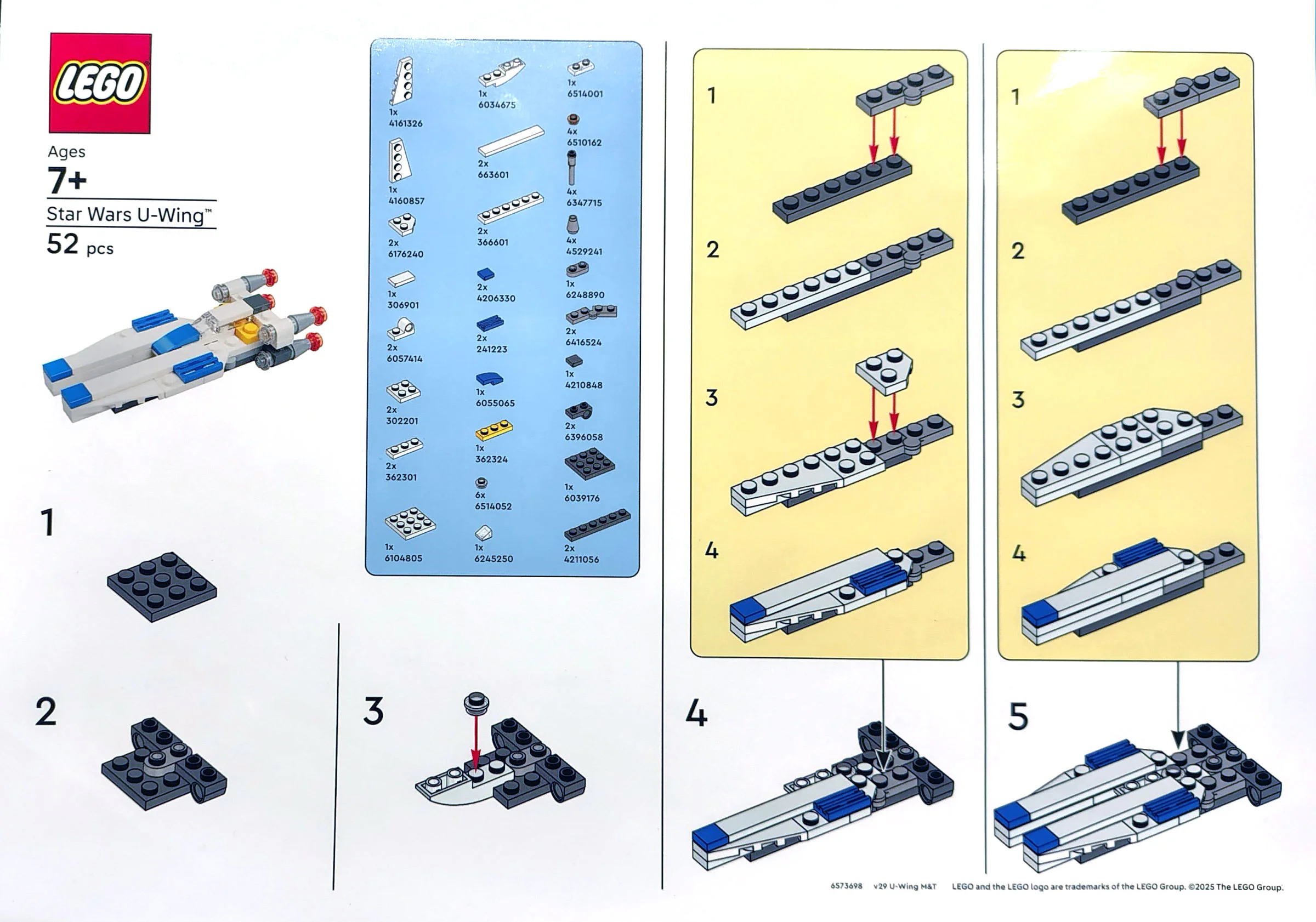 U-WING FIGHTER AIRCRAFT 乐高 LEGO 6573698 image 1
