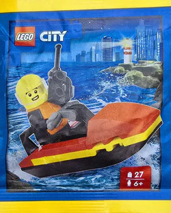 Firefighters and water motorcycles