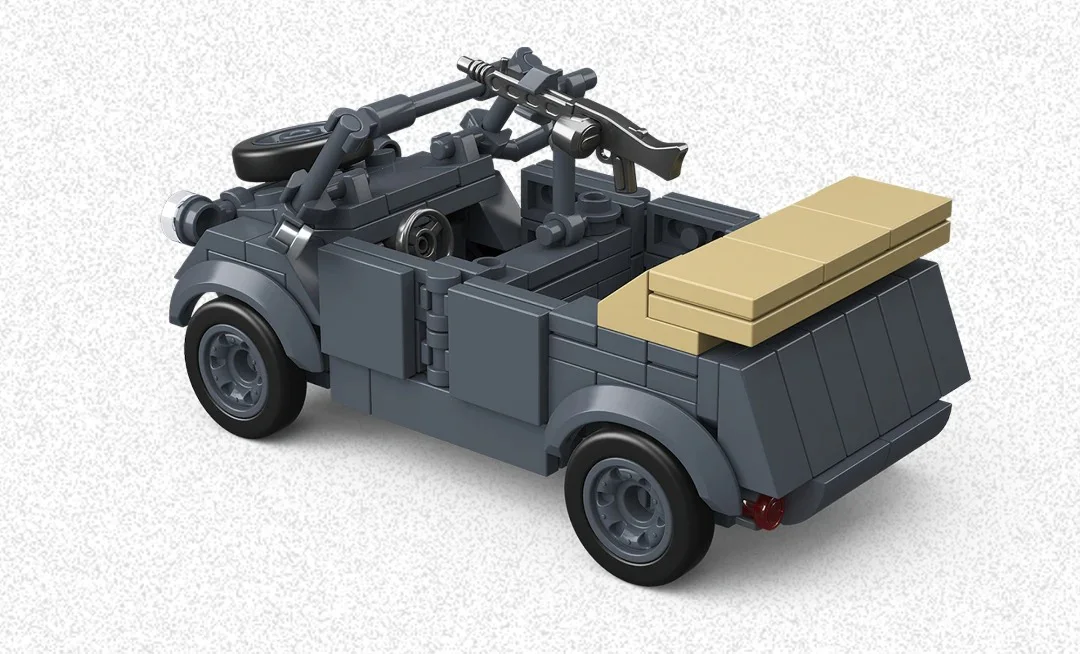 Sd. Kfz.2 semi-tracked motorcycle and 82-barrel vehicle 1:35 全冠 QUANGUAN 300002 image 3