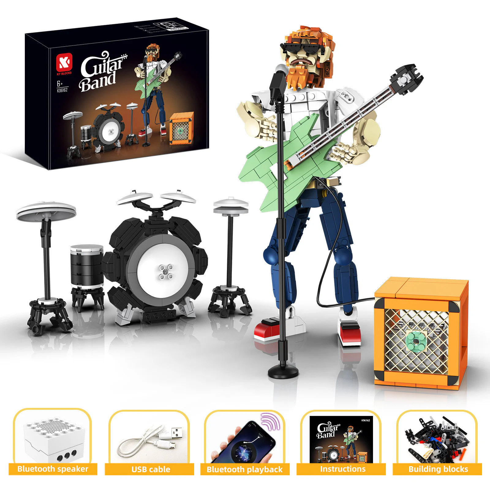 The guitar band. Bluetooth 恺宇 KAIYU K96162 image 5