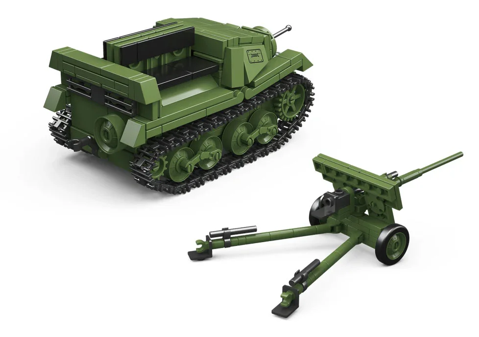 57 MM ZIS-2 ANTI-TANK GUN, T-20 TRACTOR 全冠 QUANGUAN 300007 image 1