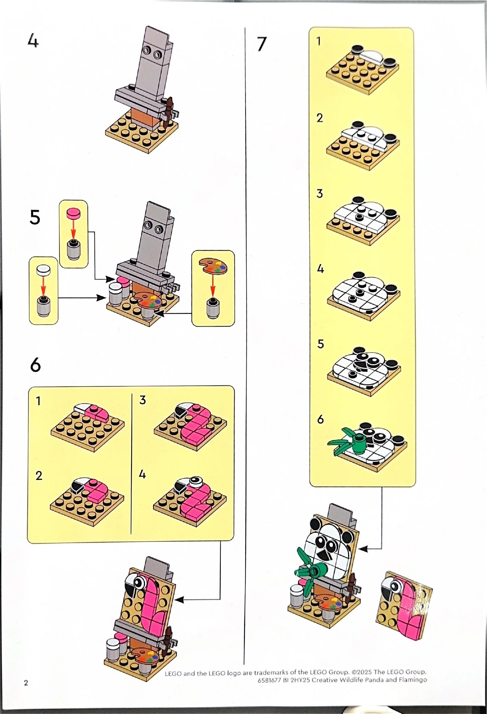 Pandas and flamingos 乐高 LEGO 6581677 image 2