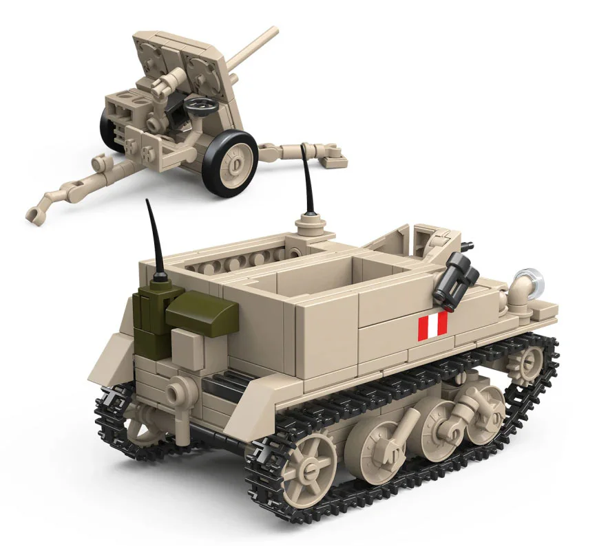 BRAUN MACHINE GUN/QF 2 LT. 1:35 全冠 QUANGUAN 300010 image 1