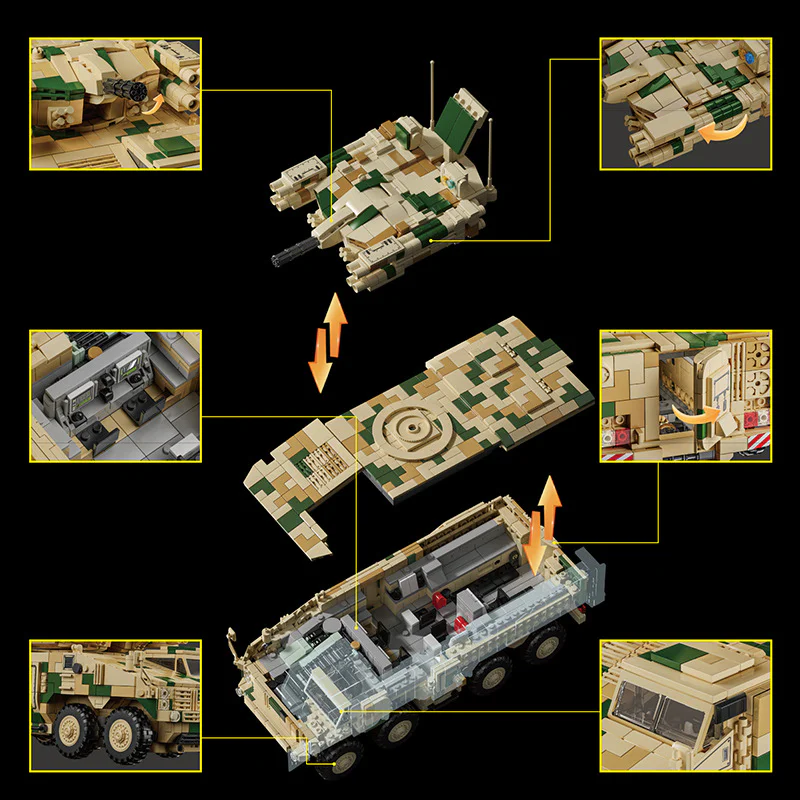 625E ONE-STOP AIR DEFENCE VEHICLE 乐毅积木 96010 image 3