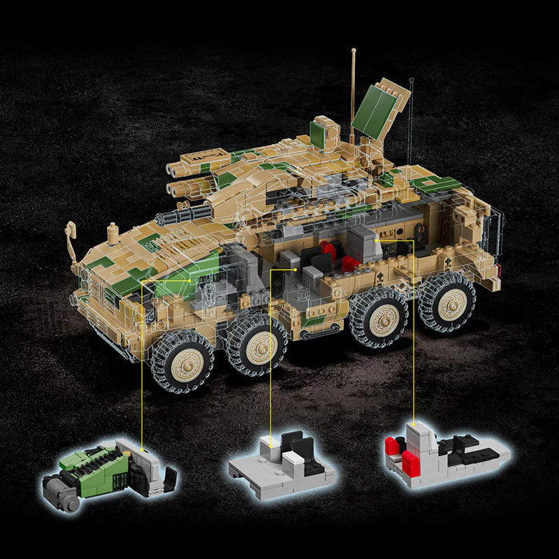625E ONE-STOP AIR DEFENCE VEHICLE 乐毅积木 96010 image 4