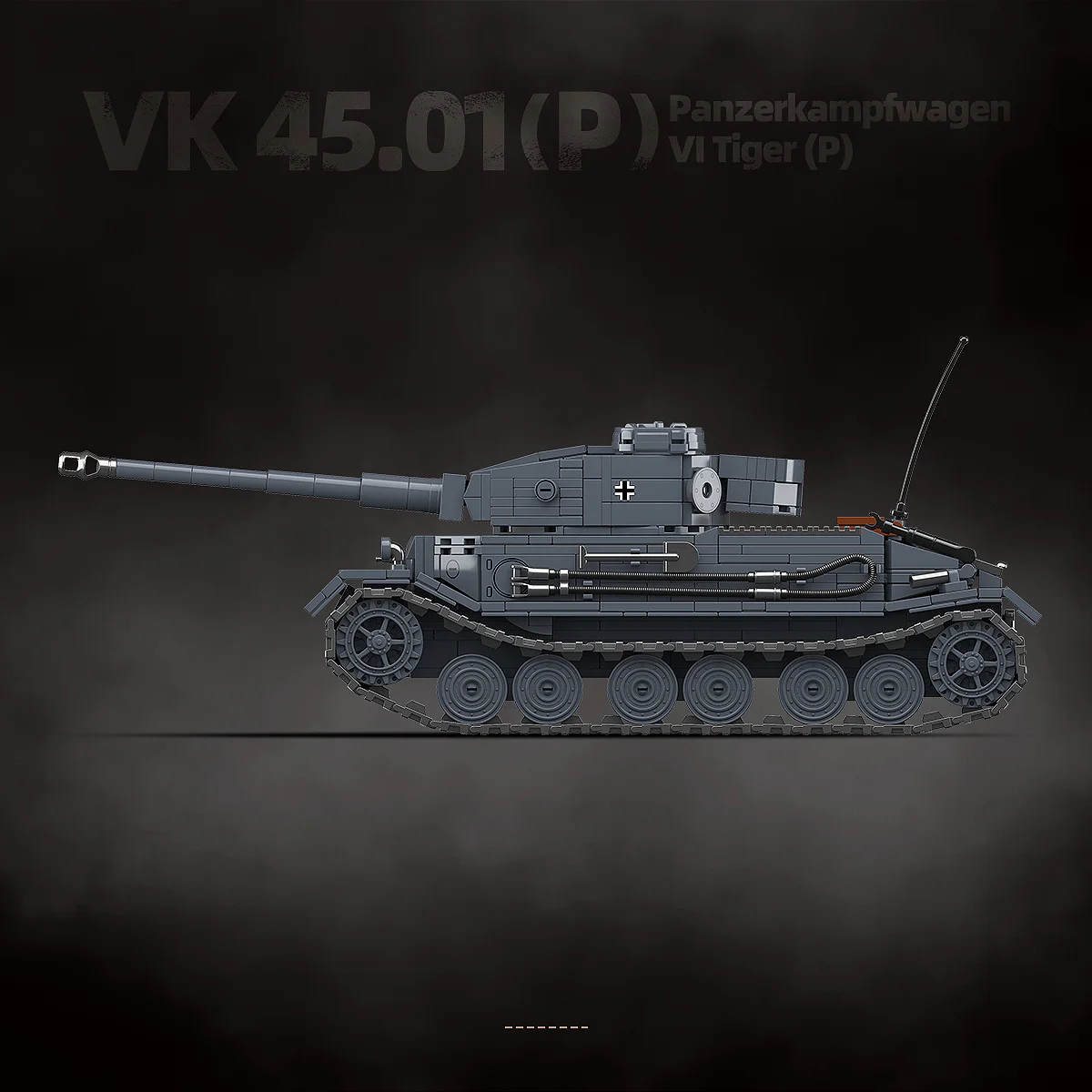 GERMAN TIGER P TANK VK 45.01 (P) 全冠 QUANGUAN 100308 image 3